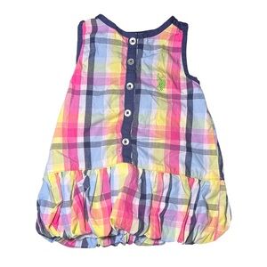 U.S Polo Assn Toddler Girls Plaid Sleeveless Dress Multicolor Size 2T